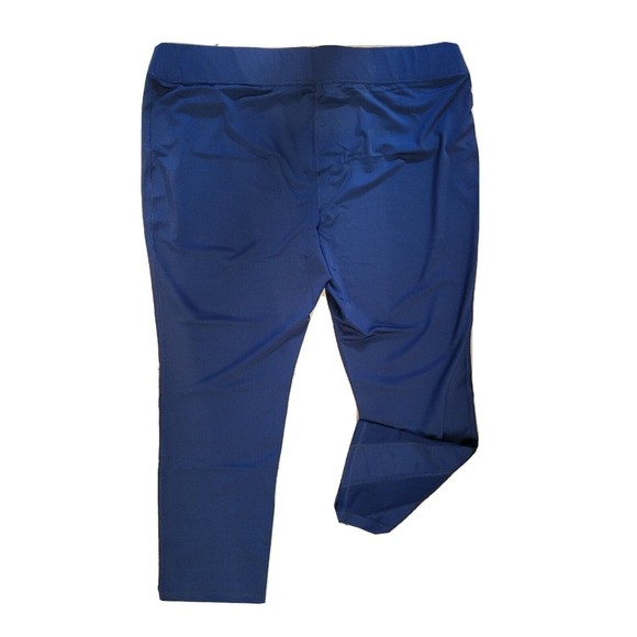 Susan Lucci Collection Ankle Leggings Pants Mesh details Navy Plus Size 2XL - Picture 2 of 8